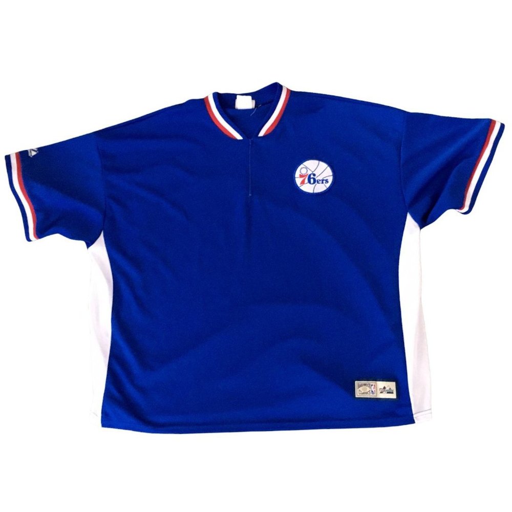 Majestic Hardwood Classics Sixers 76ers Philly - Picture 2 of 12